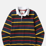 Opensider Classic Rugby Shirt Forest Multi-Stripe.