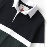 Classic Rugby Shirt Black Tri-Stripe