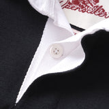 Classic Rugby Shirt Black Tri-Stripe