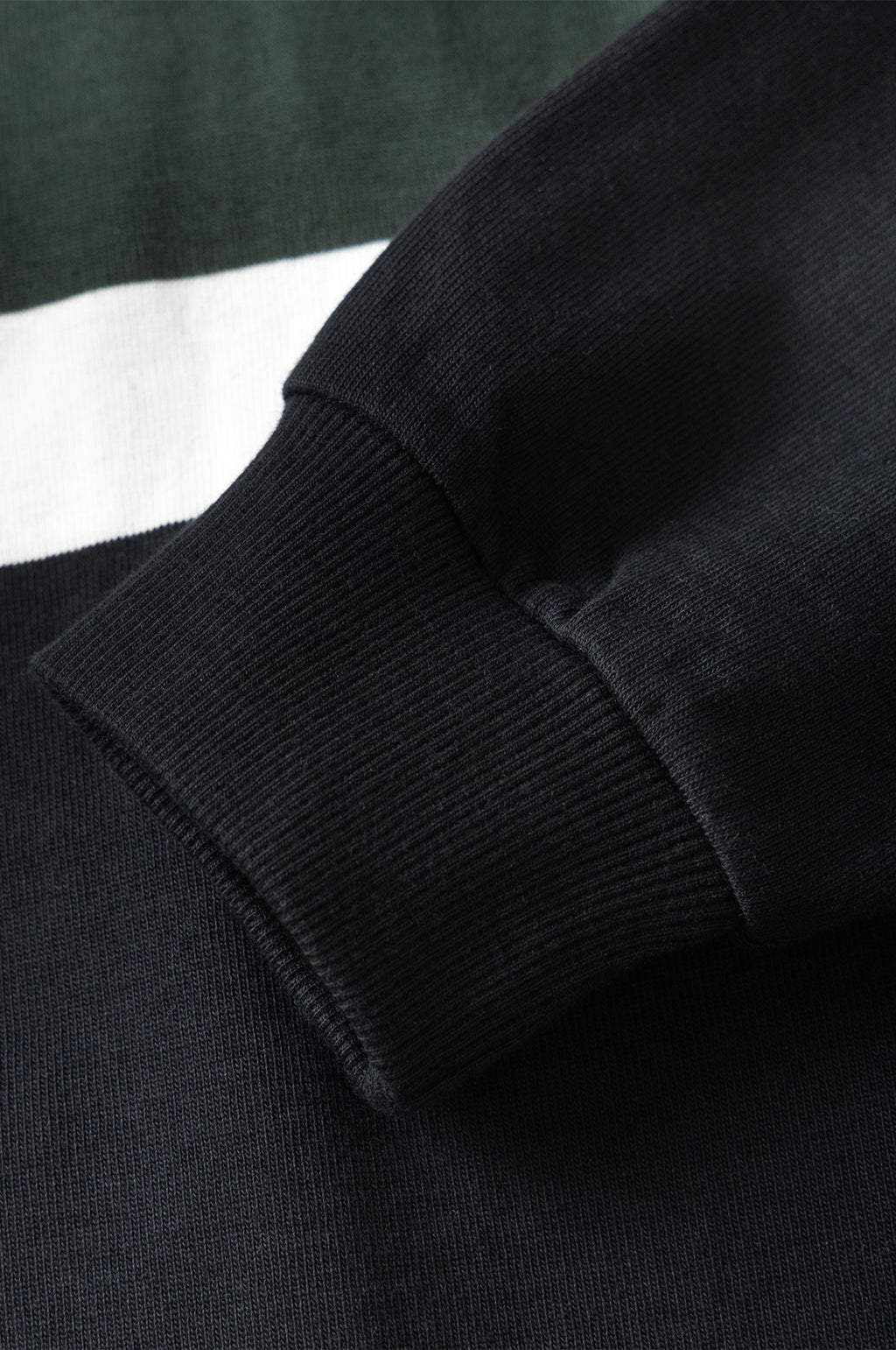 Classic Rugby Shirt Black Tri-Stripe