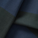 Classic Rugby Shirt Blue/Green Wide-Stripe