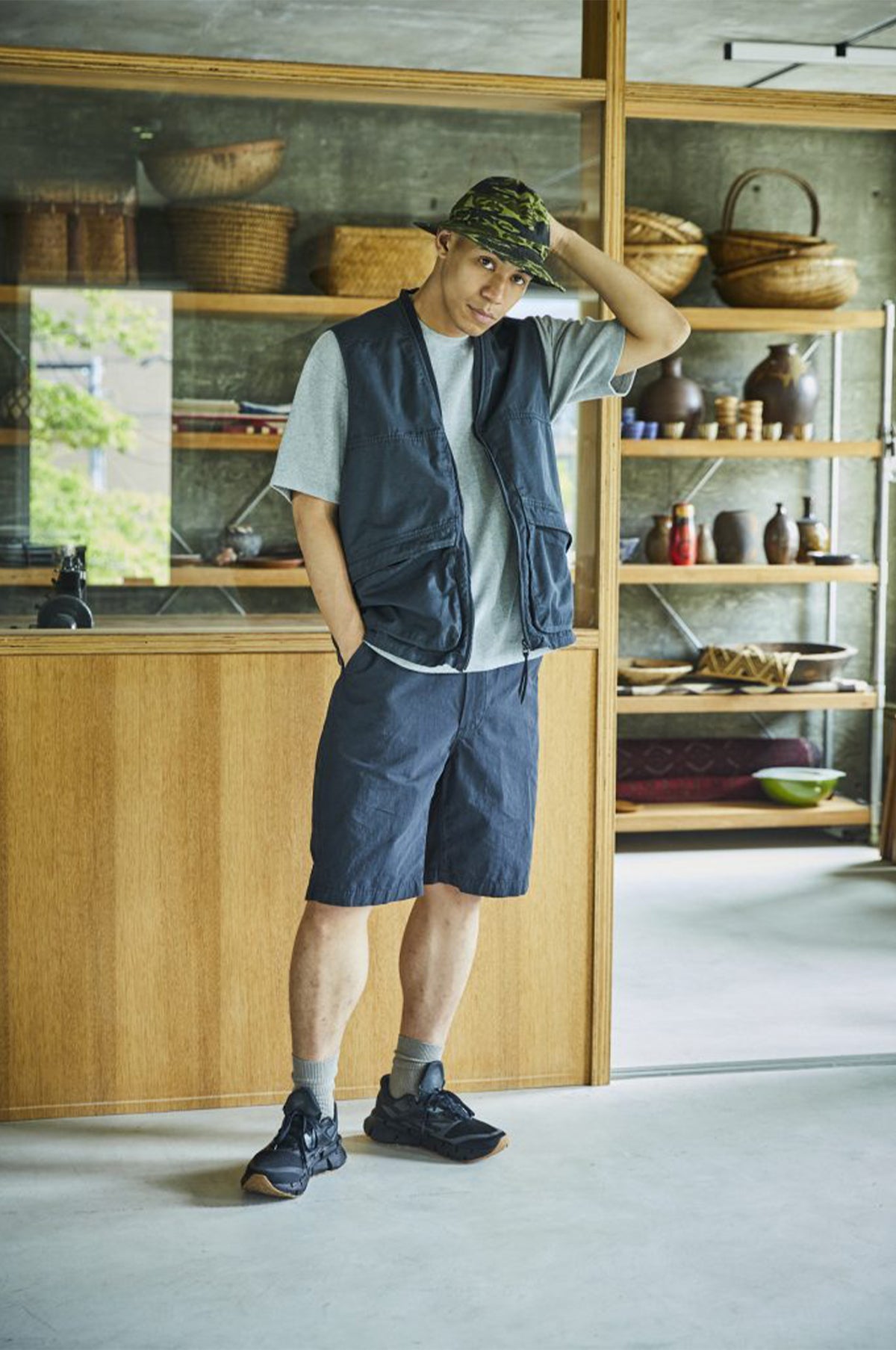 OrSlow Utility Vest Navy.