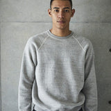 Loop Wheel Crew Neck Sweatshirt Heather Grey
