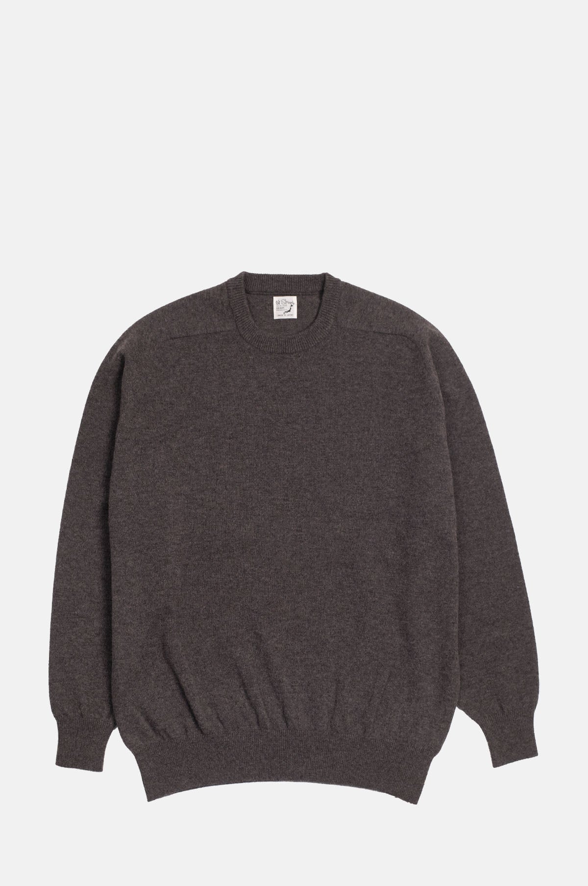 Orslow Simple Crew Neck Sweater Brown.