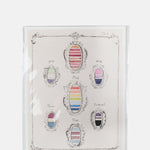 Parcel Colour Spectrum Shields Art Print.