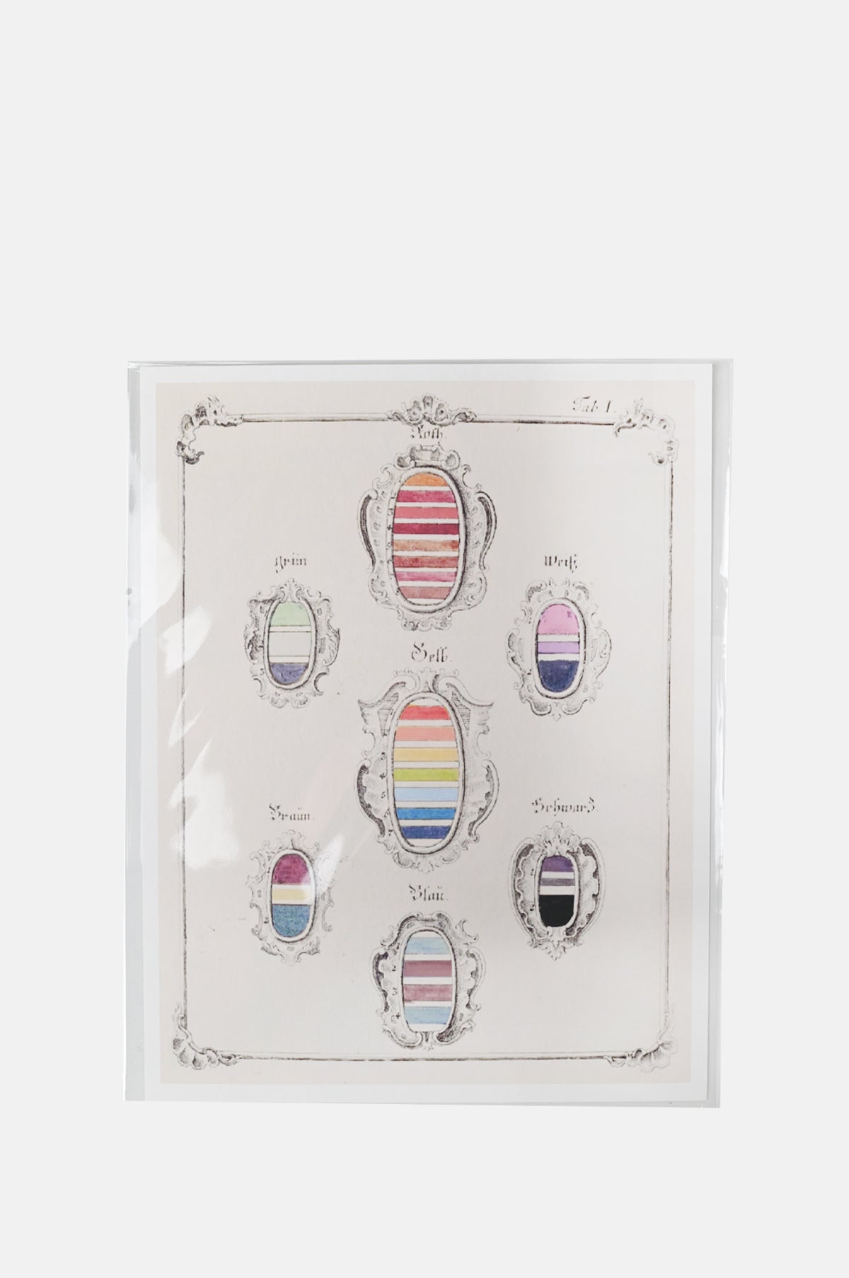 Parcel Colour Spectrum Shields Art Print.