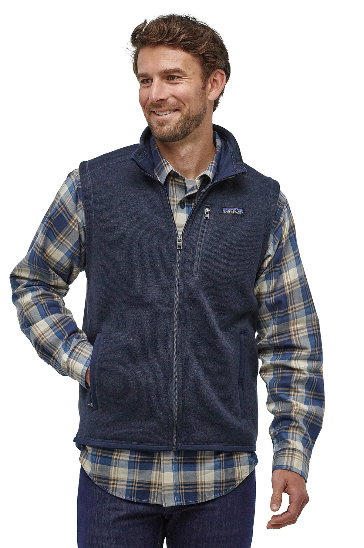 Patagonia navy better sweater hotsell