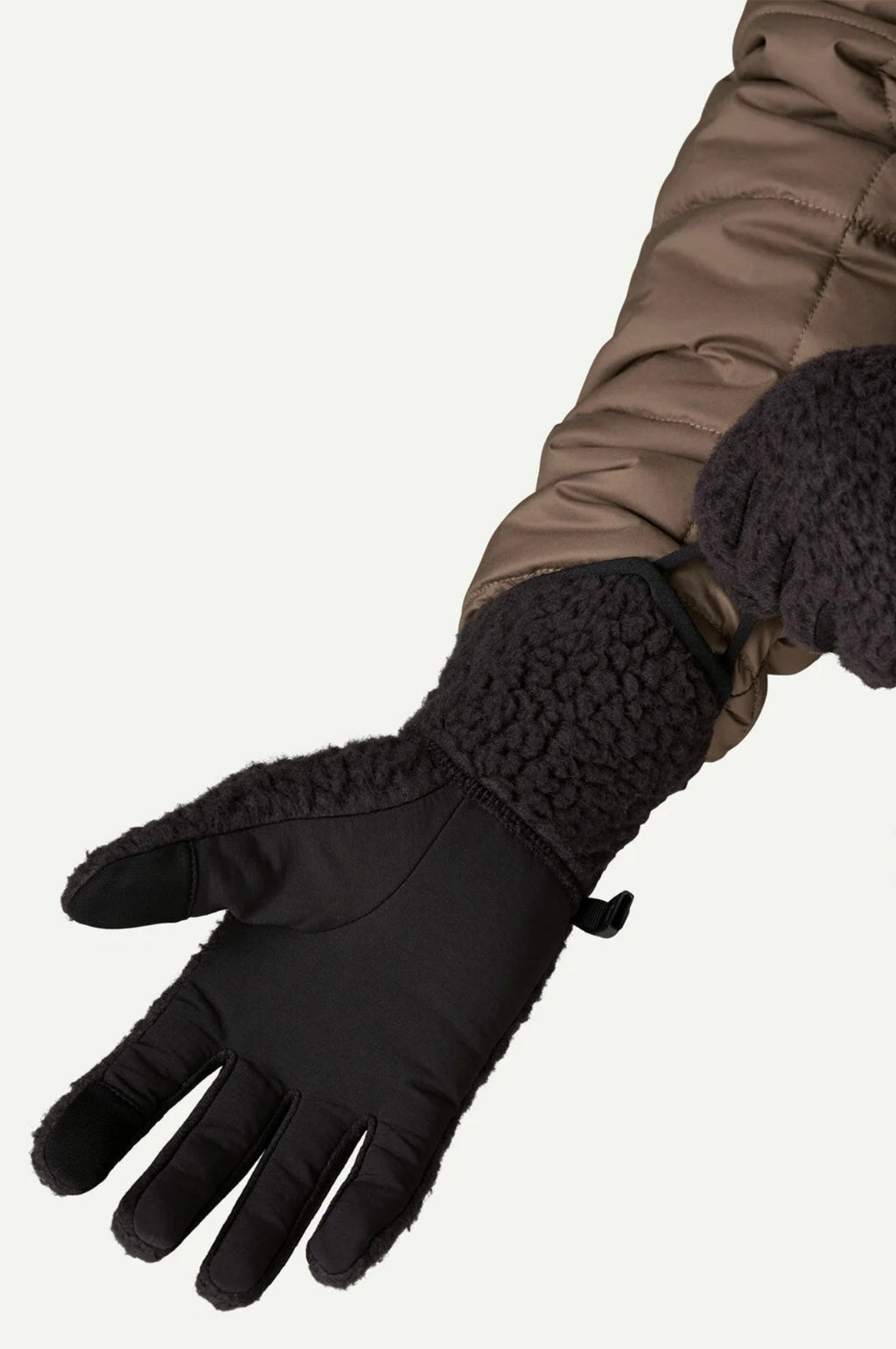 Retro Pile Gloves Black