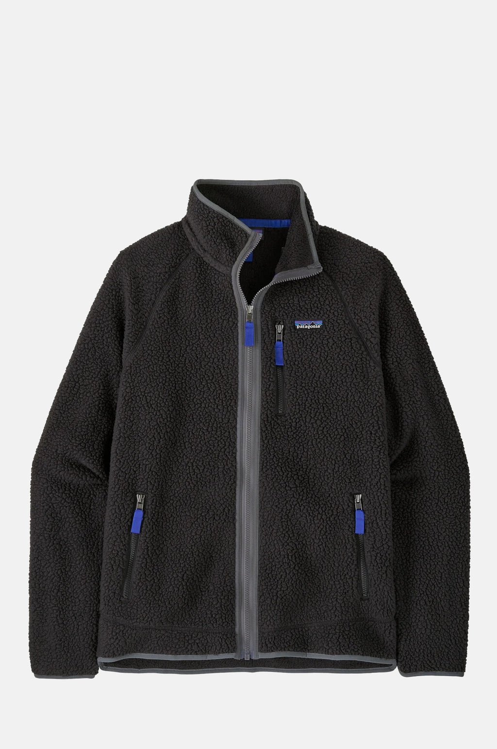 Patagonia Retro Pile Jacket Black with Forge Grey.