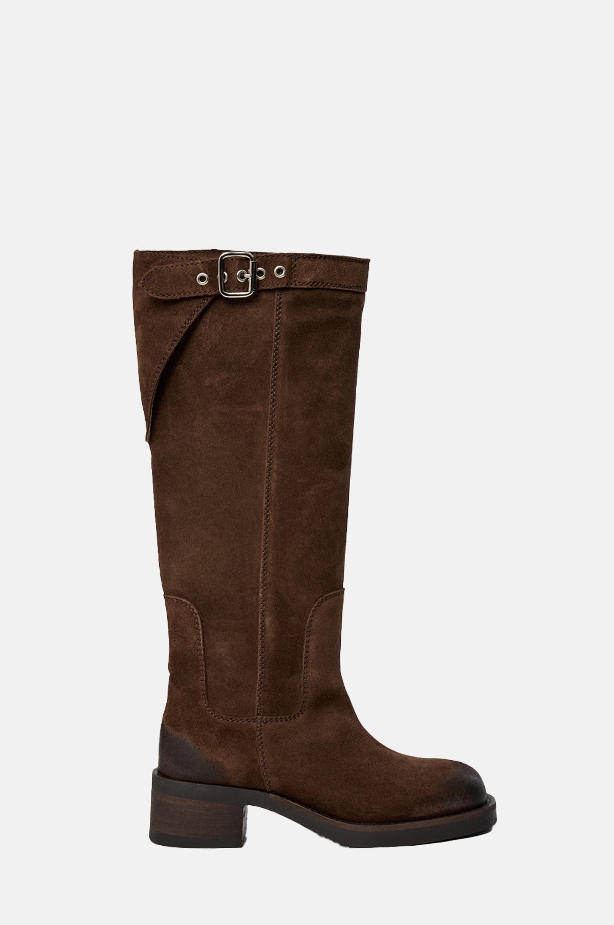 Pavement Anine Suede Boot Brown Suede.