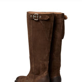 Anine Suede Boot Brown Suede