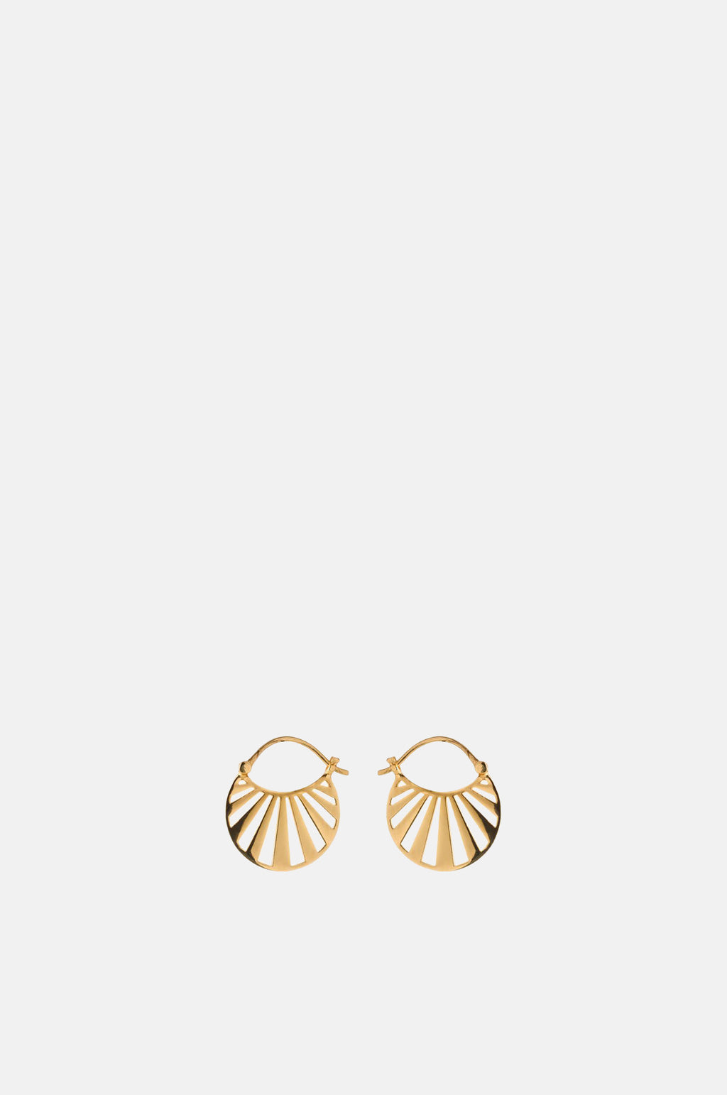 Pernille Corydon Small Misty Light Gold Earrings.