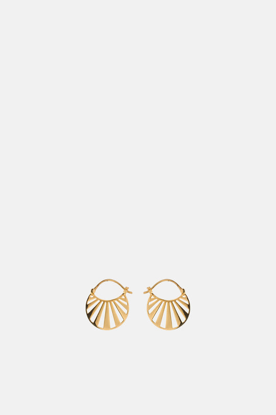 Small Misty Light Gold Earrings