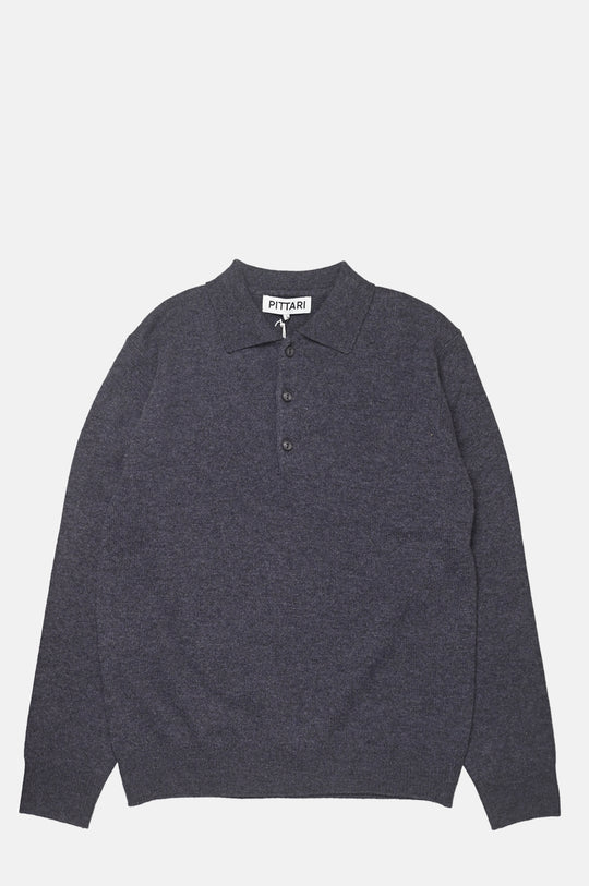 L/S Merino Polo Mettallic