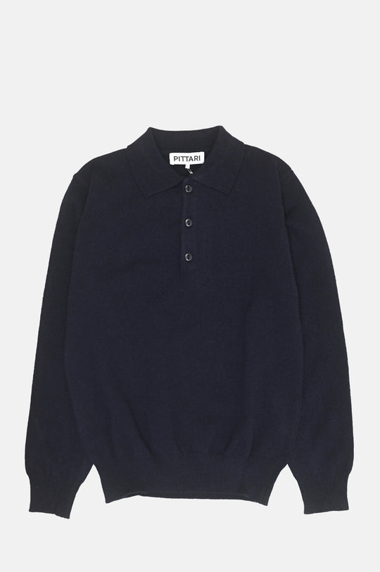 L/S Merino Polo Navy