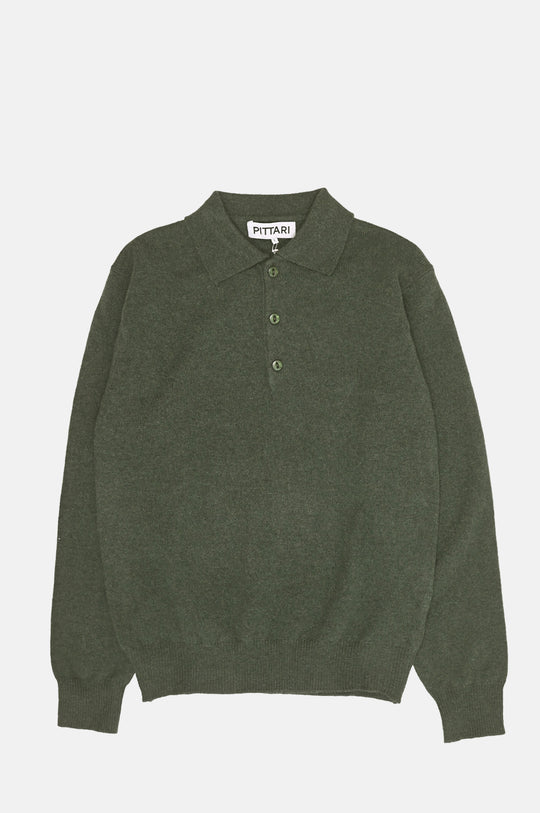 L/S Merino Polo Rosemary