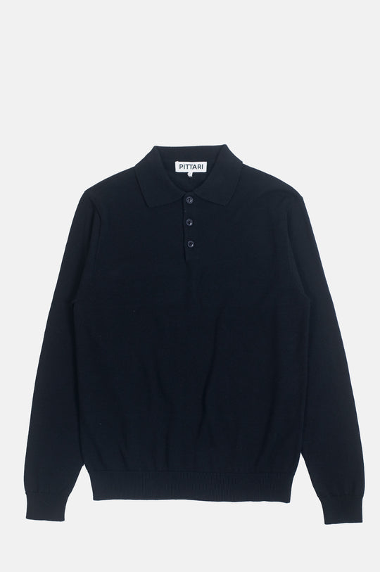 12g L/S Polo Black
