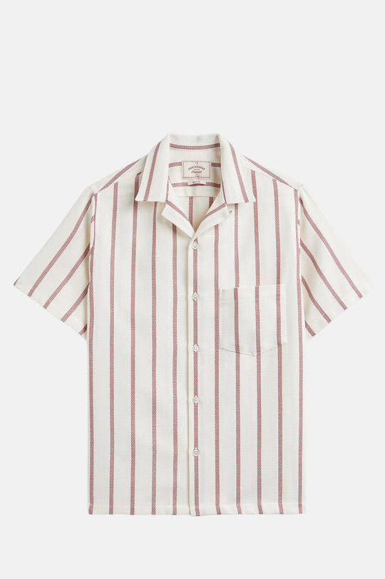 Piquet Stripe Shirt Bordeaux