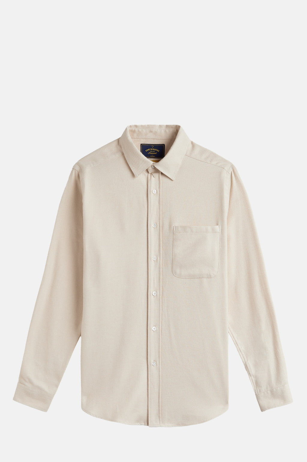 Portuguese Flannel Teca Shirt 2.0 Ecru.