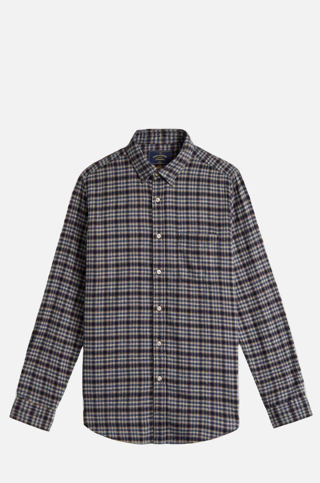 Portuguese Flannel Vouga Shirt Blue.