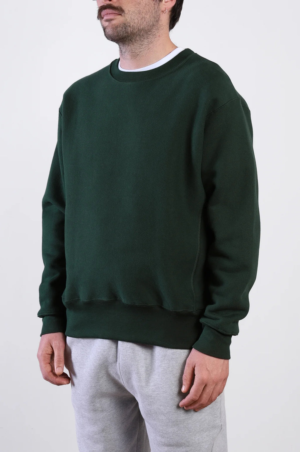 Super Weight Crewneck Forest Green