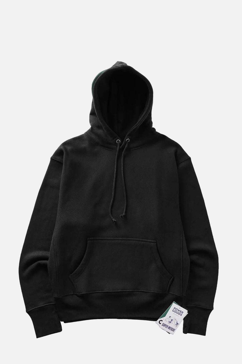 Power Goods Super Weight Hoodie Black.
