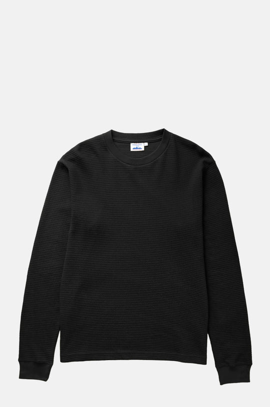 Thermal Waffle LS Tee Black