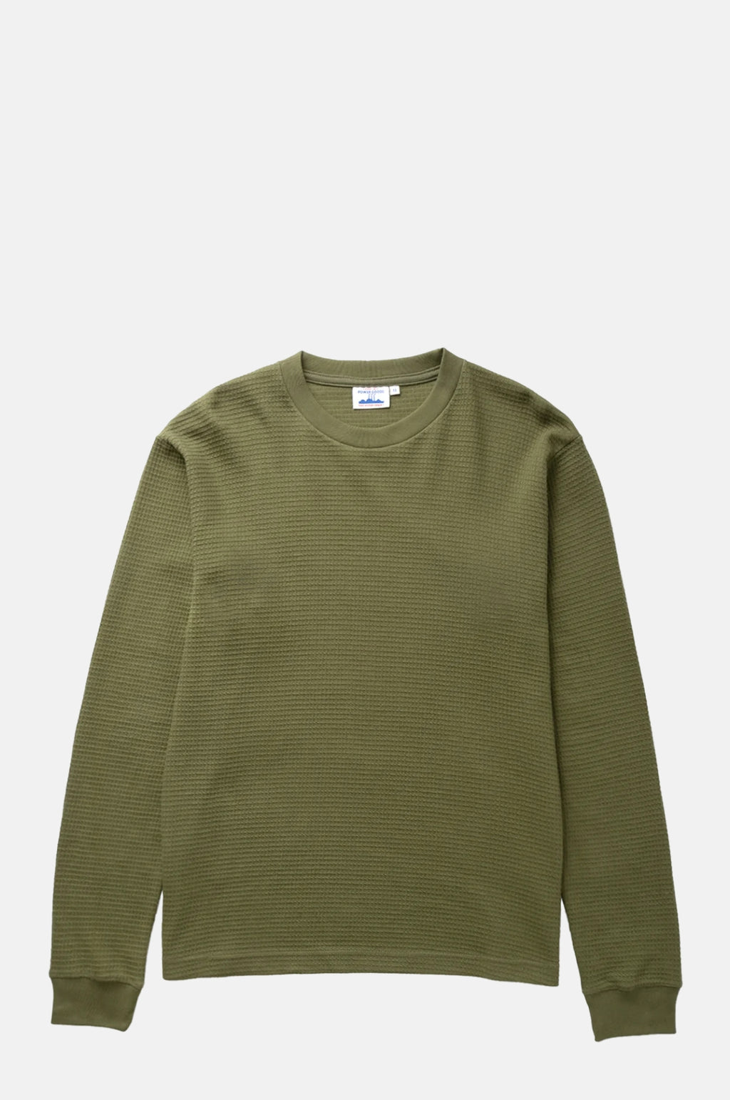 Power Goods Thermal Waffle LS Tee Olive.