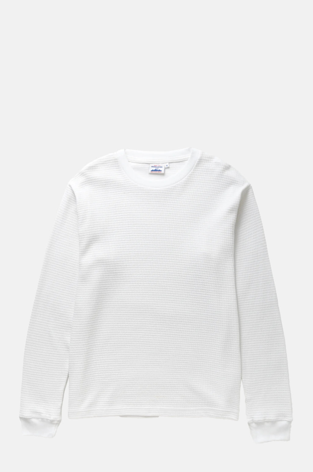 Power Goods Thermal Waffle LS Tee White.