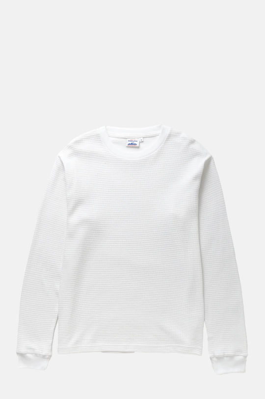 Thermal Waffle LS Tee White