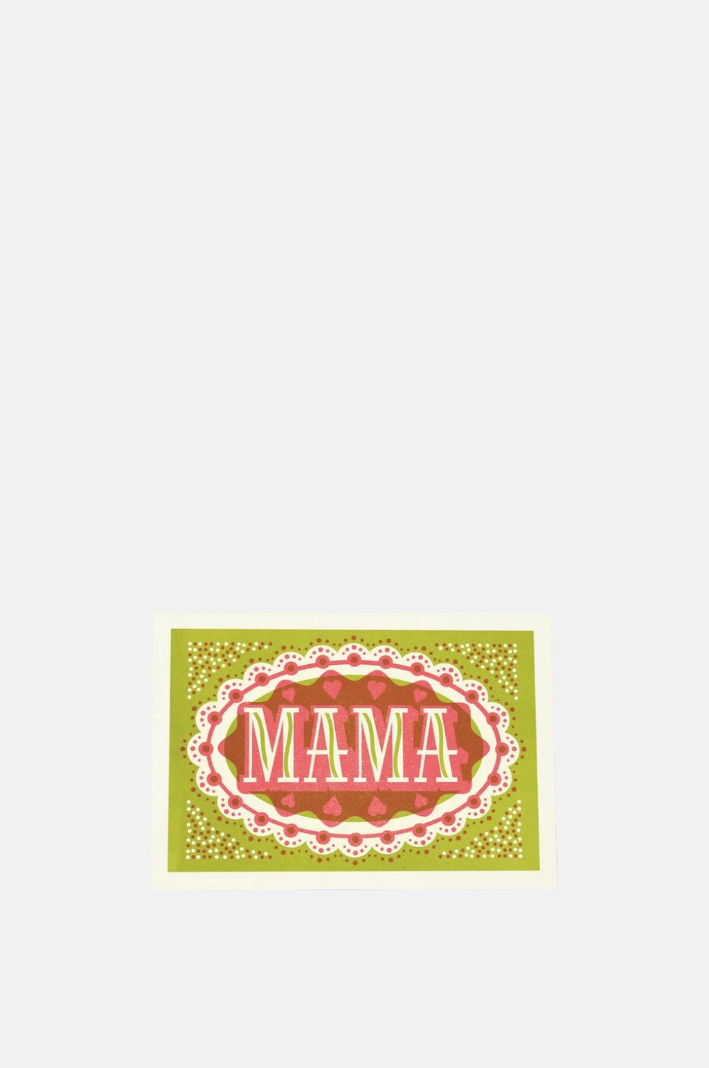 Pressed and Folded Mama Greeting Card.