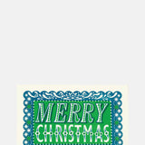 Pressed and Folded Merry Christmas Card.