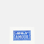 Pressed and Folded Mon Amour Greeting Card.