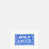 Pressed and Folded Mon Amour Greeting Card.