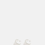 Ragbag Contour Hoop Silver Earrings.