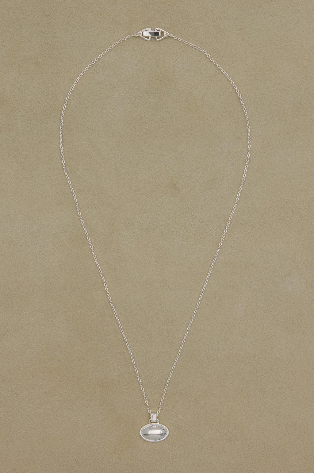 Contour Silver Necklace