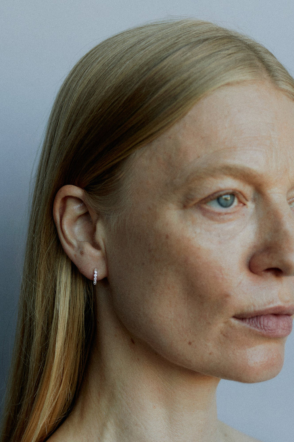 Oda Mini Hoop Silver Earrings