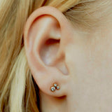 Odette Stud Gold Earrings