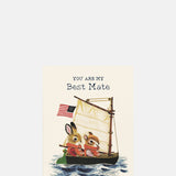 Red Cap Cards Best Mate Greeting Card.