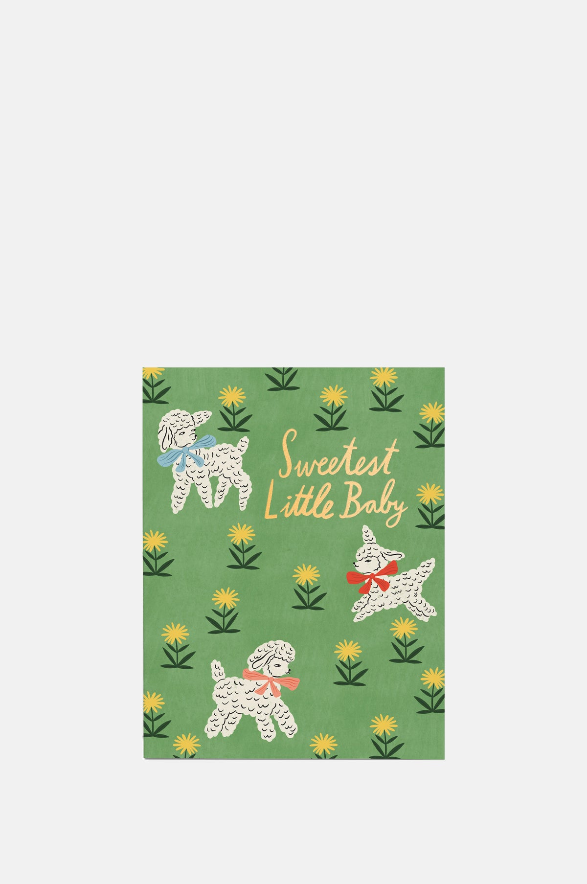 Red Cap Cards Little Lamb Greeting Card.