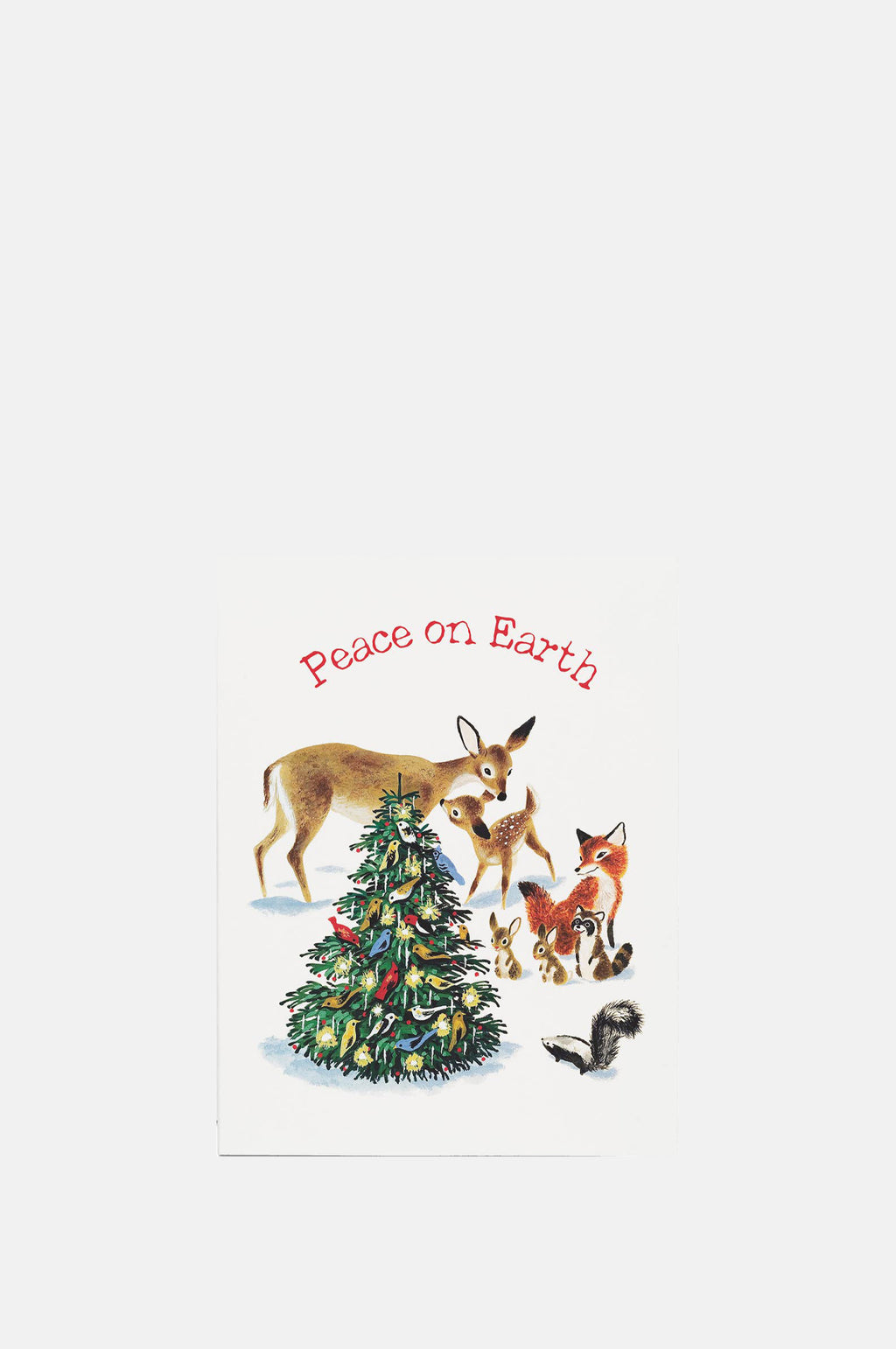 Red Cap Cards Peaceful Critters Greeting Card.