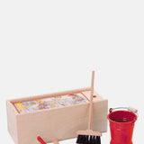 Redecker Doll Broom Set Red.