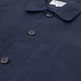 Barker Washed Herringbone Shirt Navy