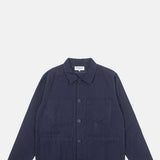 Reworked 348 William Washed Herringbone Chore Jacket Navy.