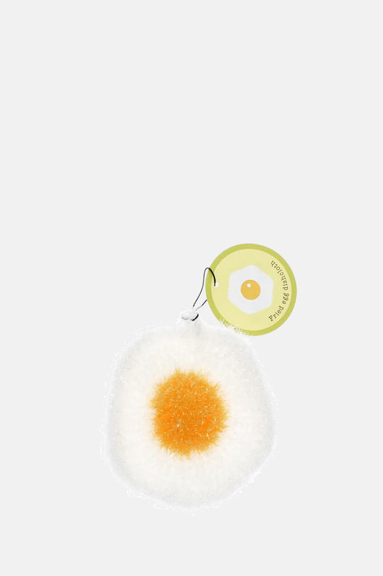 Fried Egg Non-Scratch Scrubber Dishcloth