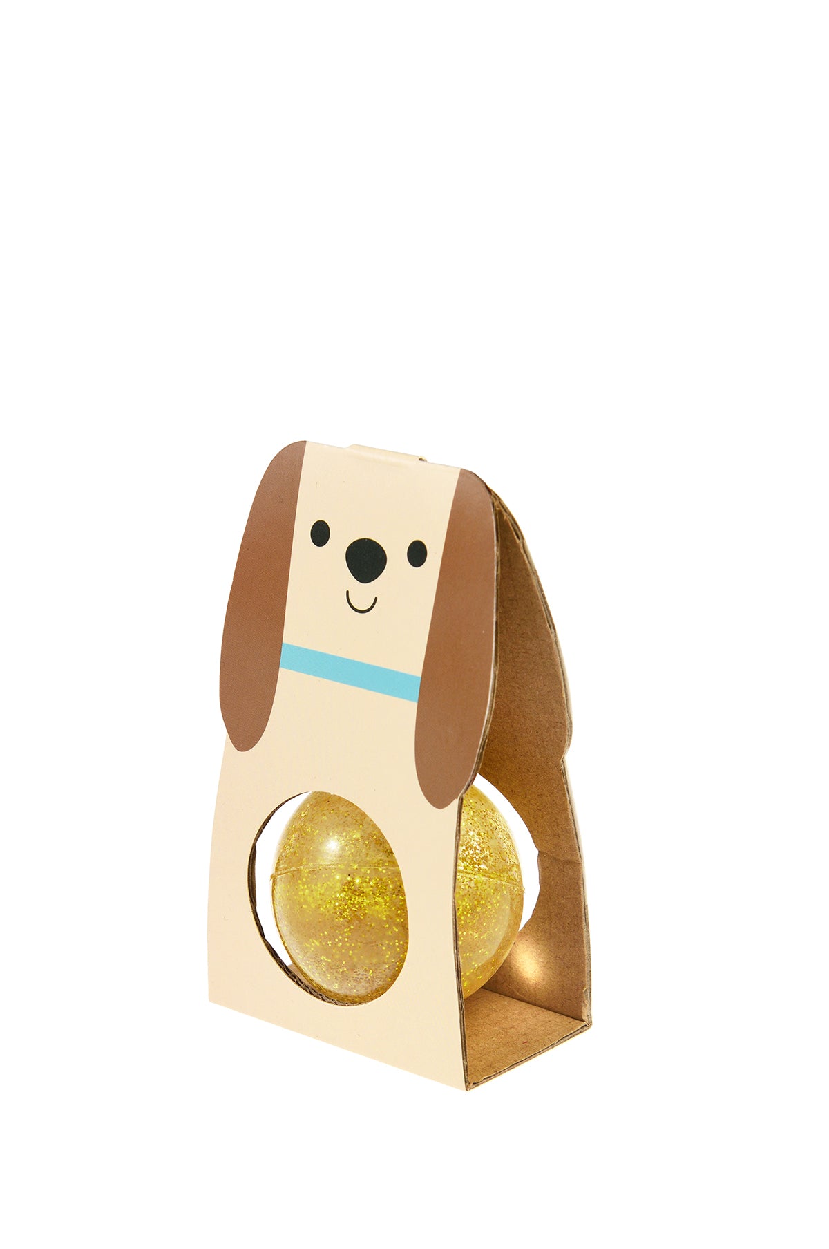 Glitter Bouncy Ball Gold Dog by Rex London The Hambledon