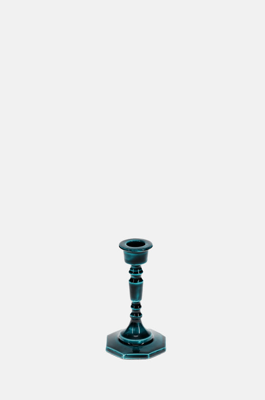 Enamel Candlestick 13cm Blue