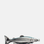 Rex London Fish Shaped Stainless Steel Hip Flask.