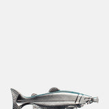 Rex London Fish Shaped Stainless Steel Hip Flask.
