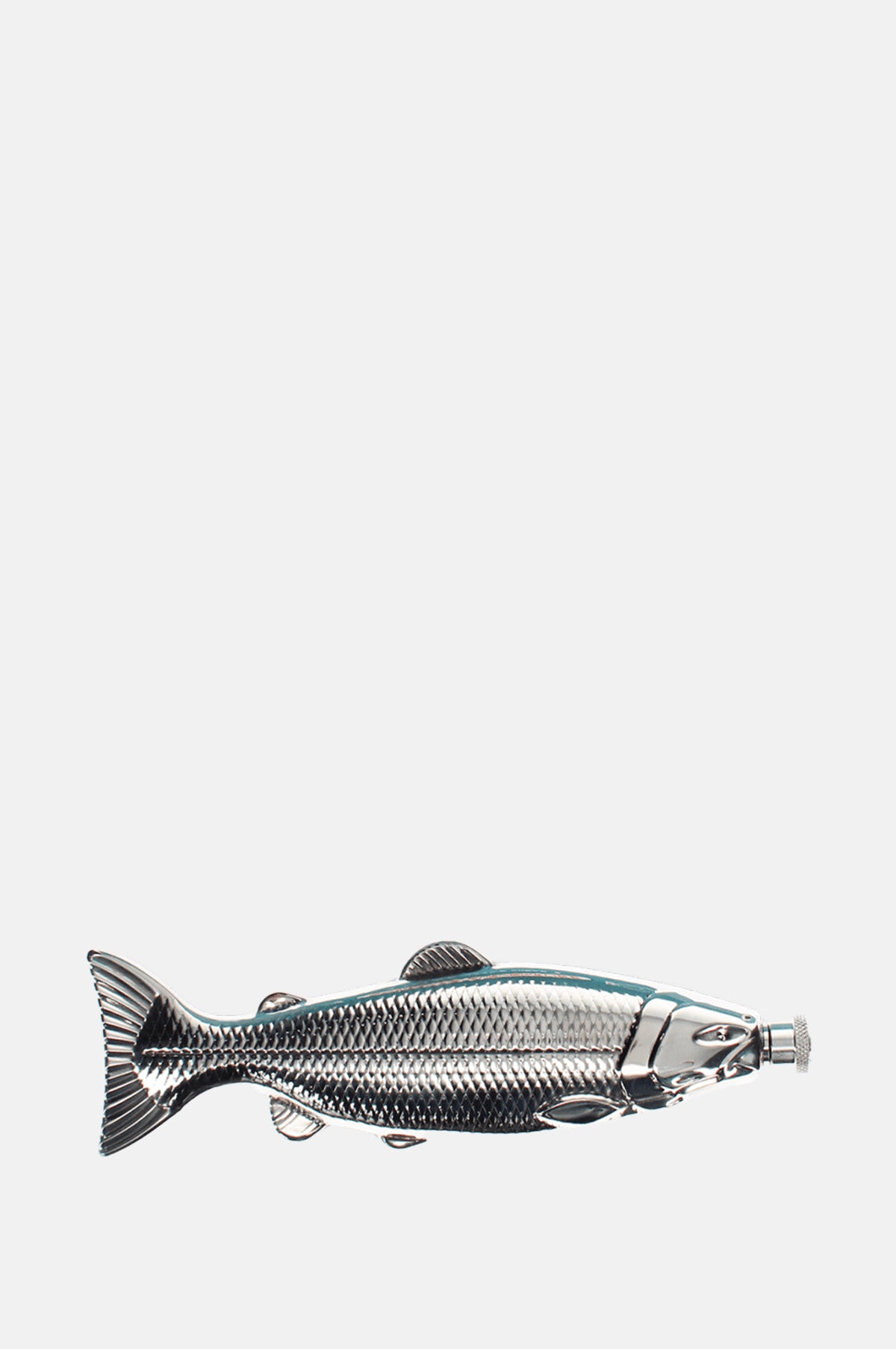 Rex London Fish Shaped Stainless Steel Hip Flask.